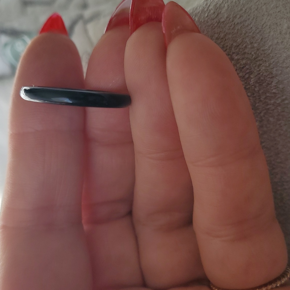 Black Stone Ring - image 5